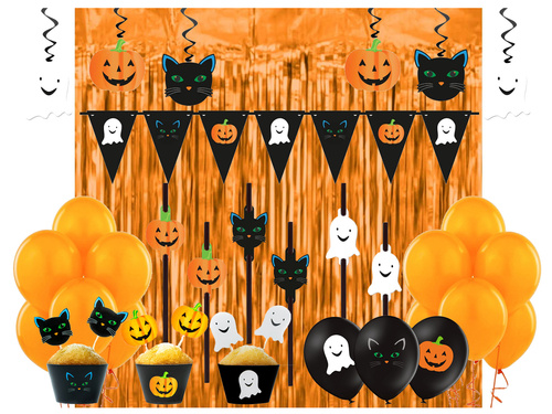 Zestaw Duszek, Kot i Dynia - 82 elementów