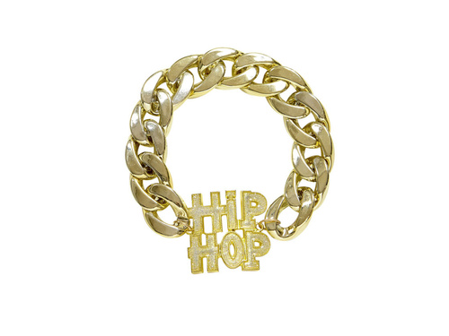 Złota bransoletka hip-hop