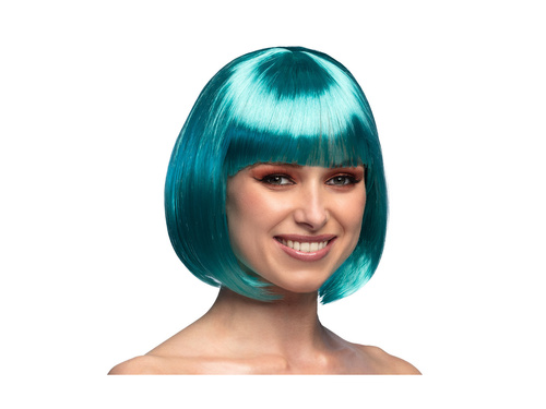 Peruka kabaretowa turkusowa