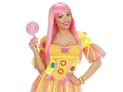 Kolczyki różowe neonowe