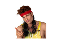 Opaska Wesley z włosami czerwona