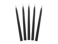 Świeca stożkowa czarna - 24 cm - 10 szt.