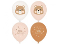 Balony pastelowe Miś Little Dreamer - 30 cm - 5 szt.