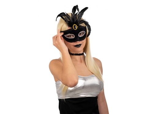 Maska karnawałowa czarna