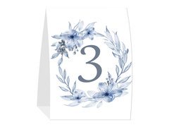 Stojak papierowy z numerem na stół weselny  - 1 szt.