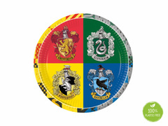 Talerzyki papierowe na urodziny Harry Potter - 23 cm - 8 szt.