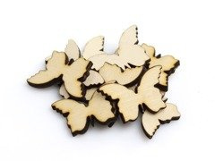 Drewniane scrapki motylki - 10 szt