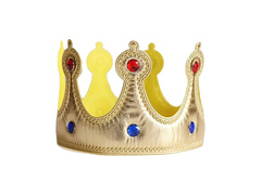 Korona króla miękka złota - 1 szt.