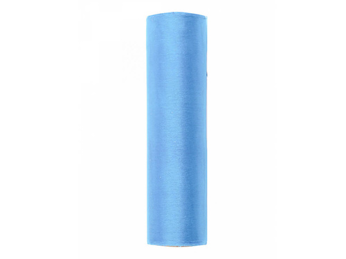 Organza gładka błękitna - 16 cm x 9 metrów