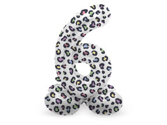 Balon foliowy stojący cyfra 6 Pantera - 41 cm - 1 szt.