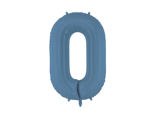 Balon foliowy granatowa cyfra 0 - 86 cm - 1 szt.