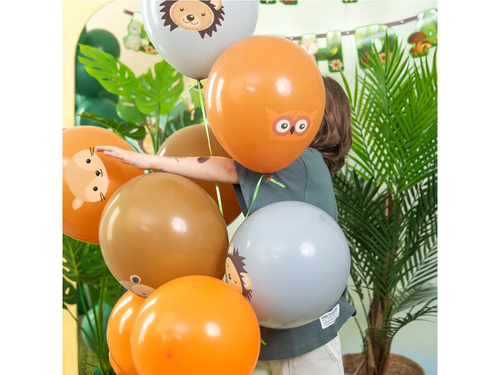 Balony lateksowe Leśni przyjaciele - 30 cm - 8 szt.