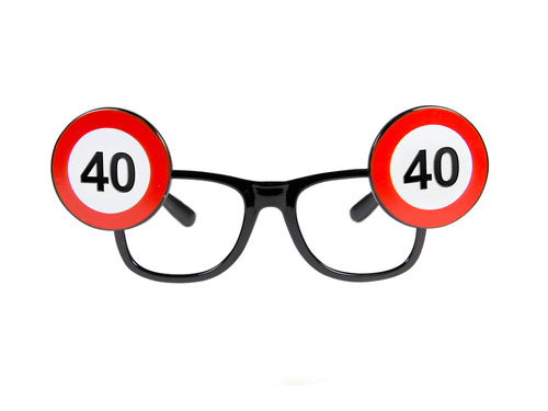 Okulary 40 czterdziestka - 1 szt.