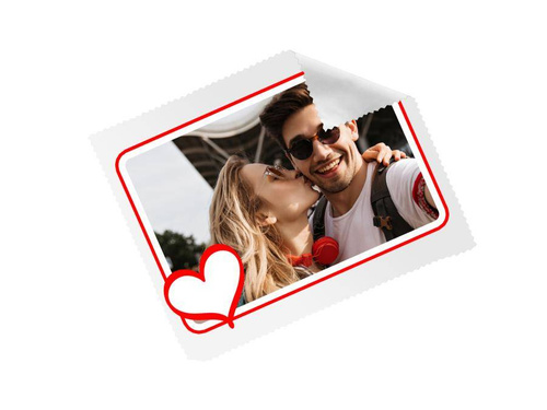 Ściereczka personalizowana do okularów na Walentynki - 1 szt.