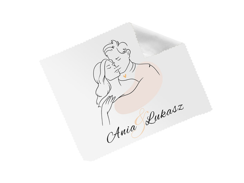 Ściereczka personalizowana do okularów z imionami - 1 szt.