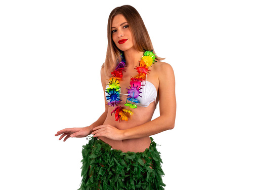 Naszyjnik hawajski - kolorowy - 1 szt.