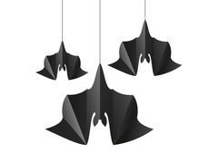 Dekoracja wisząca Nietoperze na Halloween - 6 szt.