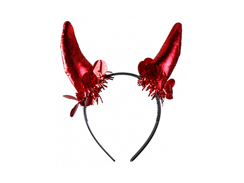 Opaska czerwone rogi Diabeł