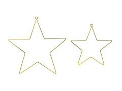 Zawieszki metalowe Gwiazdy - 2 szt.