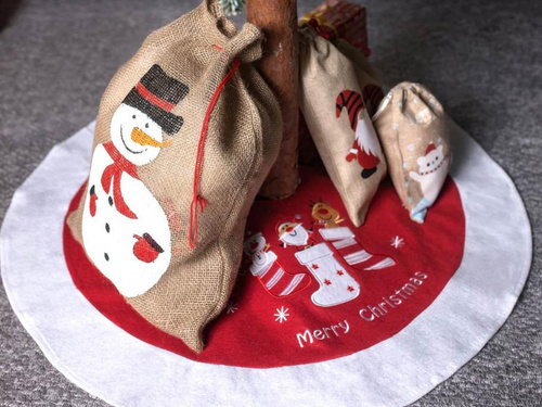 Pokrowiec pod choinkę na święta Bożego Narodzenia - 80 cm - 1 szt.