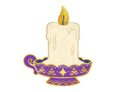 Serwetki halloweenowe Świeczka -  14,2 x 16,5 cm - 10 szt.