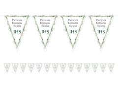 Baner flagi na Komunię Świętą - 5 m
