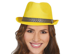 Kapelusz Gangstera żółty - 1 szt.