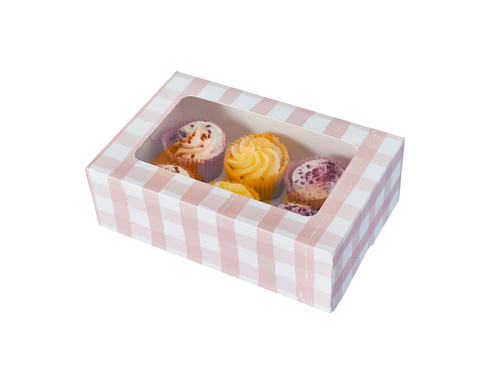 Ozdobne pudełka na babeczki - 16cm x 24cm - 1 szt.