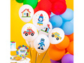 Balony lateksowe Klocki - 30 cm - 6 szt.