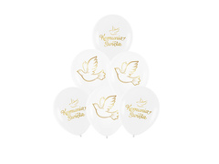 Zestaw balonów lateksowych na Komunię - 1 op.