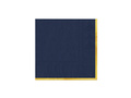 Serwetki papierowe granatowe ze złotym brzegiem - 33 cm - 10 szt.