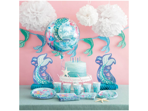 Serwetki urodzinowe Syrenka - 16 szt.