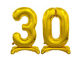 Zestaw balonów foliowych 30 złota - 74 cm