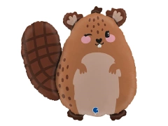 Balon foliowy Bóbr - 51x53 cm - 1 szt.