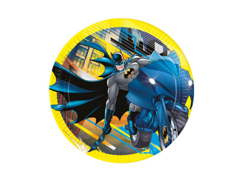 Talerzyki papierowe Batman - 23 cm - 8 szt.