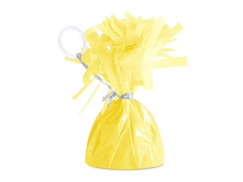 Obciążnik foliowy do balonów napełnionych helem - żółty matowy - 145 g
