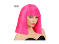 Neonowo różowa peruka Showgirl