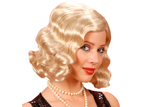 Peruka Retro blond - 1 szt.