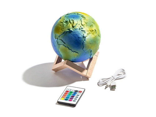 Lampka Kula Ziemska 3D - 16 kolorów