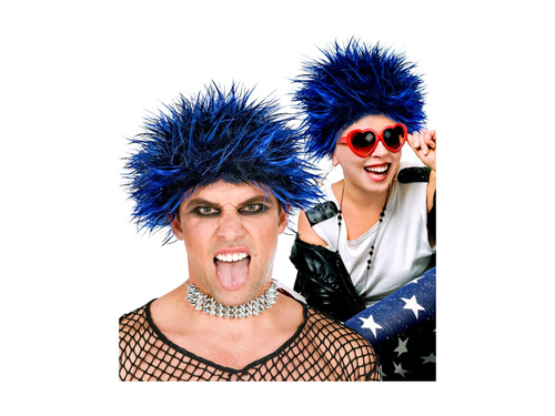 Peruka punkowa niebieska