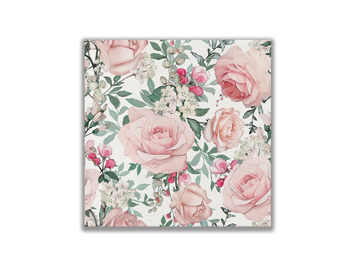 Serwetki Róże - 40 cm - 50 szt.