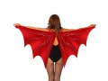 Skrzydła nietoperza czerwone na Halloween - 1 szt.