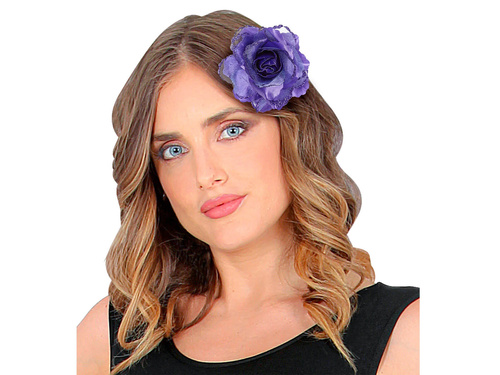 Przypinka Fioletowa róża - 1 szt.