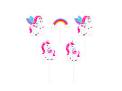 Świeczki Pikery Jednorożec - 5 szt.