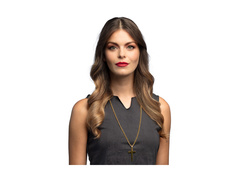 Metalowy naszyjnik Krzyż