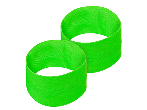 Opaski neonowe zielone Disco lata 80-te - 2 szt.