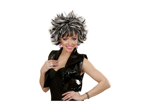 Czarno-biała peruka Steamy