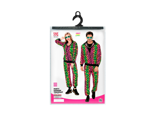 Strój imprezowy - neonowy rave zebra