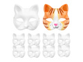 Maska papierowa biała Kot DIY - 10 szt.