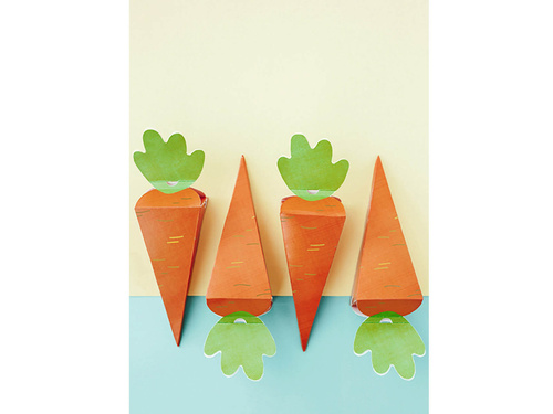 Pudełeczka na prezenty Marchewki - 6 szt.